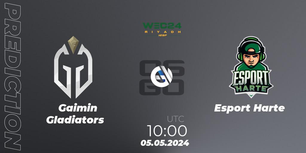Gaimin Gladiators - Esport Harte: прогноз. 05.05.2024 at 10:00, Counter-Strike (CS2), IESF World Esports Championship 2024: Danish Qualifier