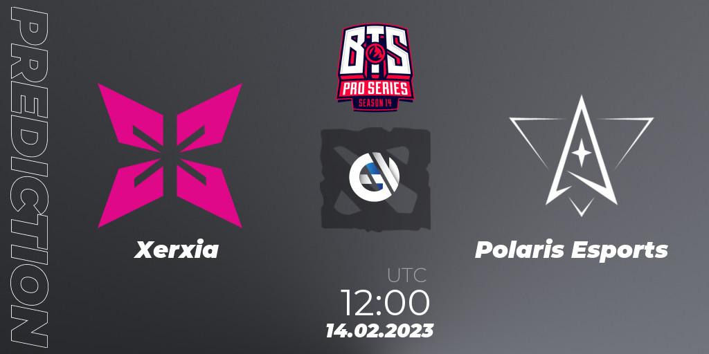 Xerxia - Polaris Esports: прогноз. 14.02.2023 at 09:00, Dota 2, BTS Pro Series Season 14: Southeast Asia