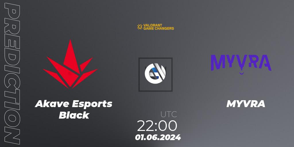 Akave Esports Black - MYVRA: прогноз. 01.06.2024 at 19:00, VALORANT, VCT 2024: Game Changers LAN - Opening
