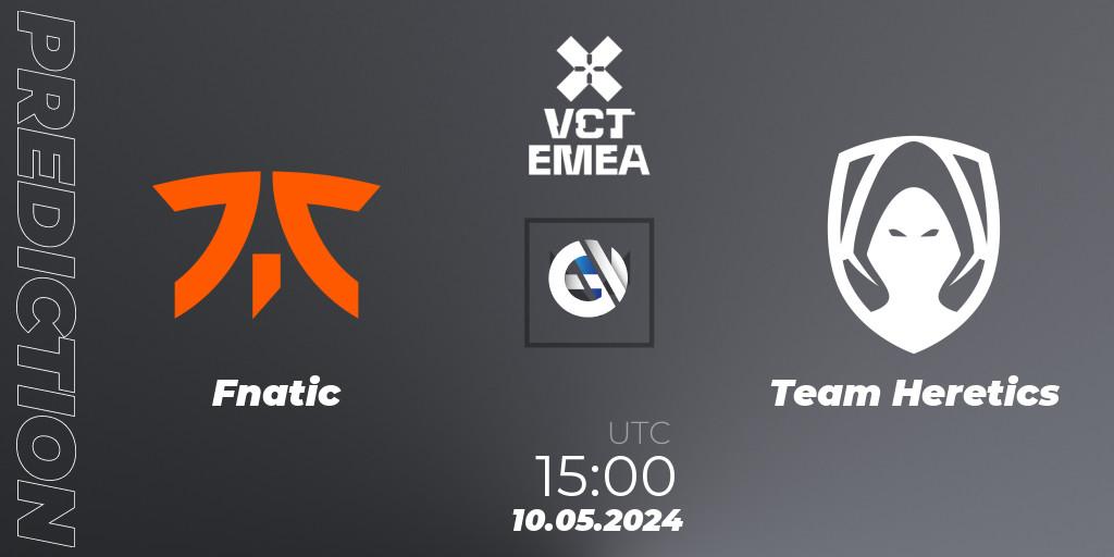 Fnatic - Team Heretics: прогноз. 10.05.2024 at 15:00, VALORANT, VCT 2024: EMEA Stage 1