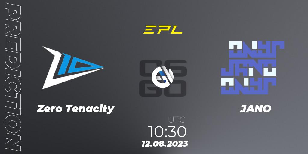 Zero Tenacity - JANO: прогноз. 12.08.2023 at 11:15, Counter-Strike (CS2), European Pro League Season 10: Division 2