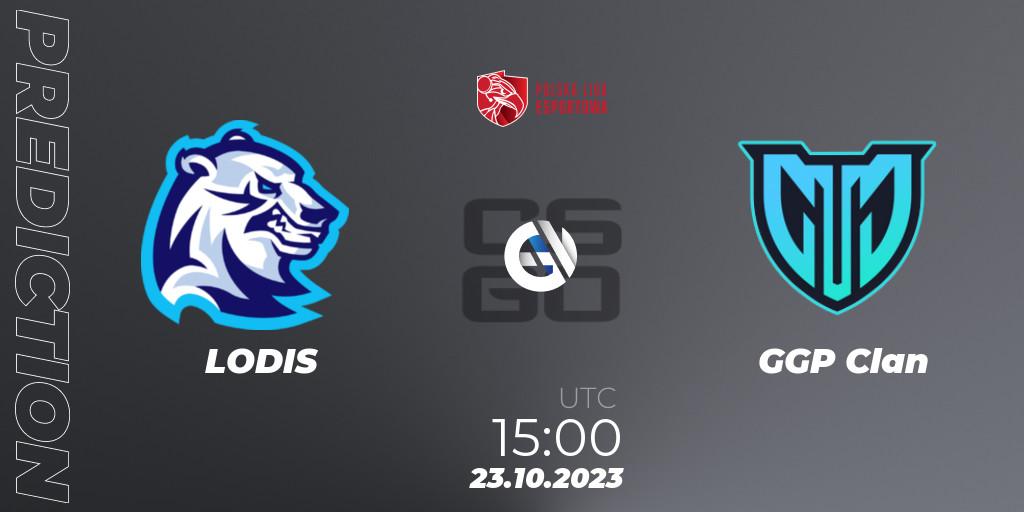 LODIS - GGP Clan: прогноз. 23.10.2023 at 15:00, Counter-Strike (CS2), Polska Liga Esportowa 2023: Split #3