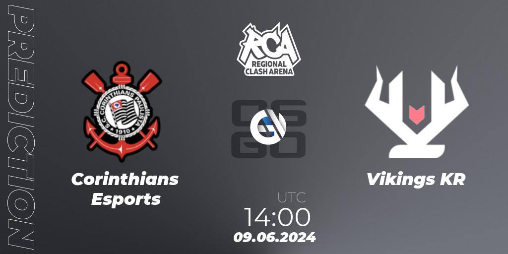 Corinthians Esports - Vikings KR: прогноз. 09.06.2024 at 14:00, Counter-Strike (CS2), Regional Clash Arena South America