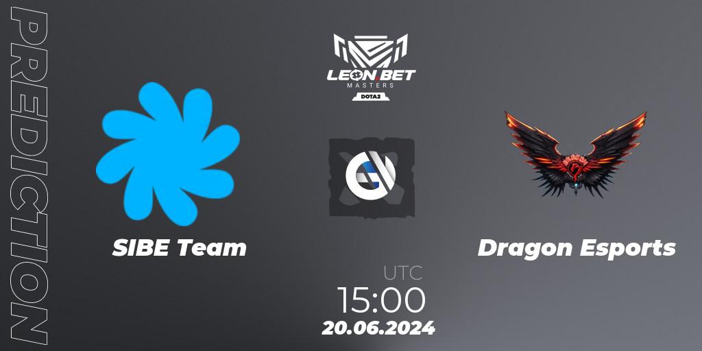 SIBE Team - Dragon Esports: прогноз. 20.06.2024 at 15:00, Dota 2, Leon Masters #1