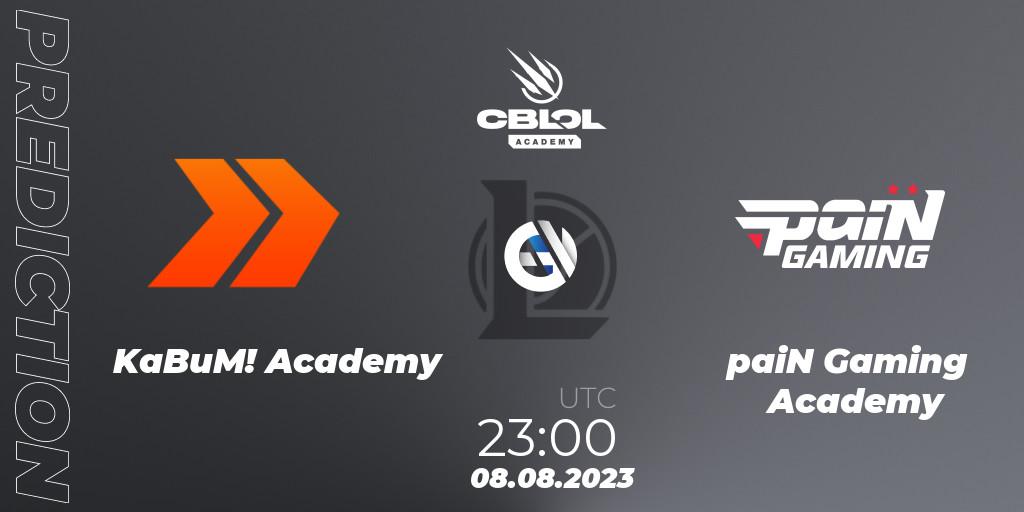 KaBuM! Academy - paiN Gaming Academy: прогноз. 08.08.2023 at 23:00, LoL, CBLOL Academy Split 2 2023 - Group Stage