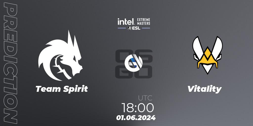 Team Spirit - Vitality: прогноз. 01.06.2024 at 18:00, Counter-Strike (CS2), IEM Dallas 2024