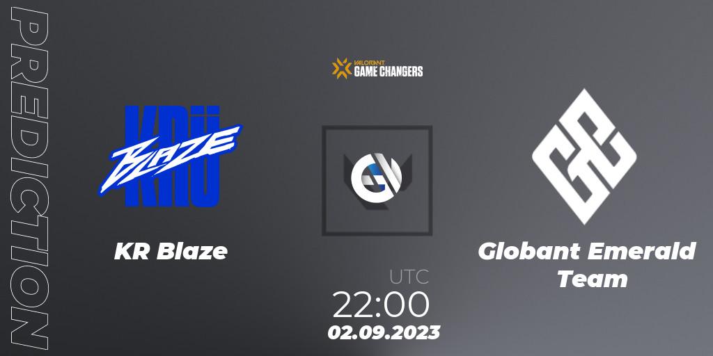 KRÜ Blaze - Globant Emerald Team: прогноз. 02.09.2023 at 22:00, VALORANT, VCT 2023: Game Changers LAS - Playoffs