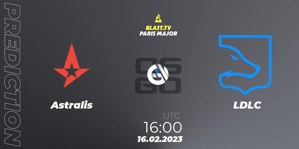 Astralis - LDLC: прогноз. 16.02.2023 at 16:00, Counter-Strike (CS2), BLAST.tv Paris Major 2023 Europe RMR Closed Qualifier A