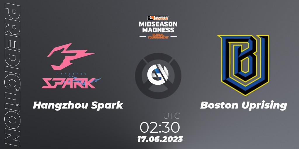 Hangzhou Spark - Boston Uprising: прогноз. 17.06.2023 at 03:30, Overwatch, Overwatch League 2023 - Midseason Madness