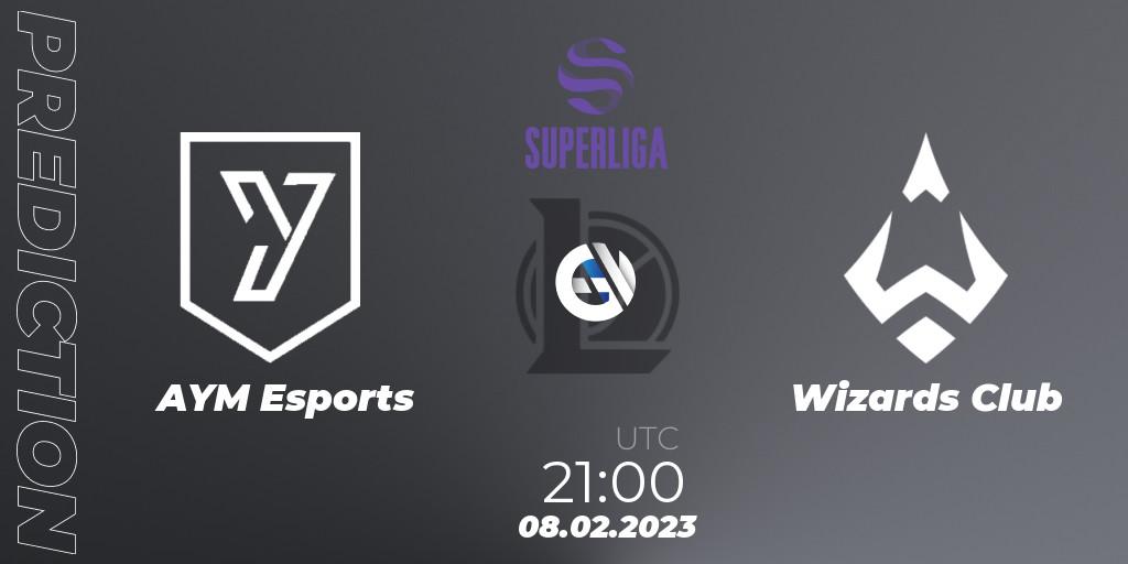 AYM Esports - Wizards Club: прогноз. 08.02.23, LoL, LVP Superliga 2nd Division Spring 2023 - Group Stage
