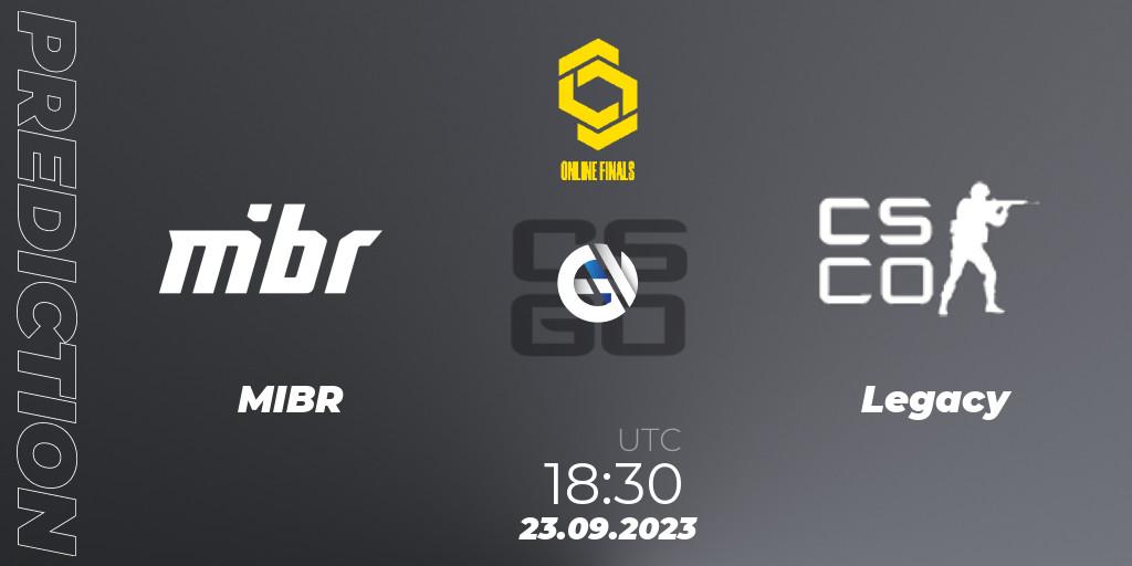 MIBR - Legacy: прогноз. 23.09.23, CS2 (CS:GO), CCT Online Finals #3