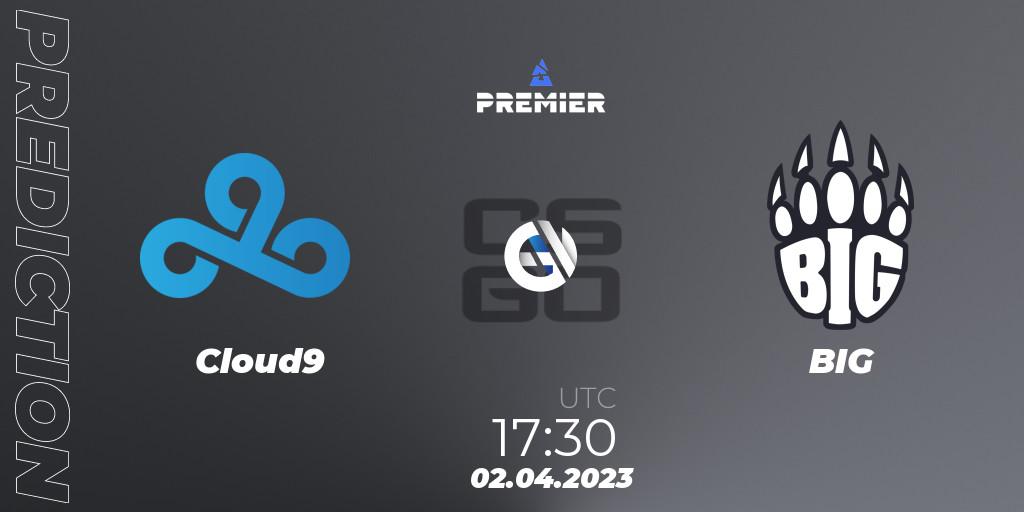Cloud9 - BIG: прогноз. 02.04.2023 at 17:30, Counter-Strike (CS2), BLAST Premier: Spring Showdown 2023 Europe
