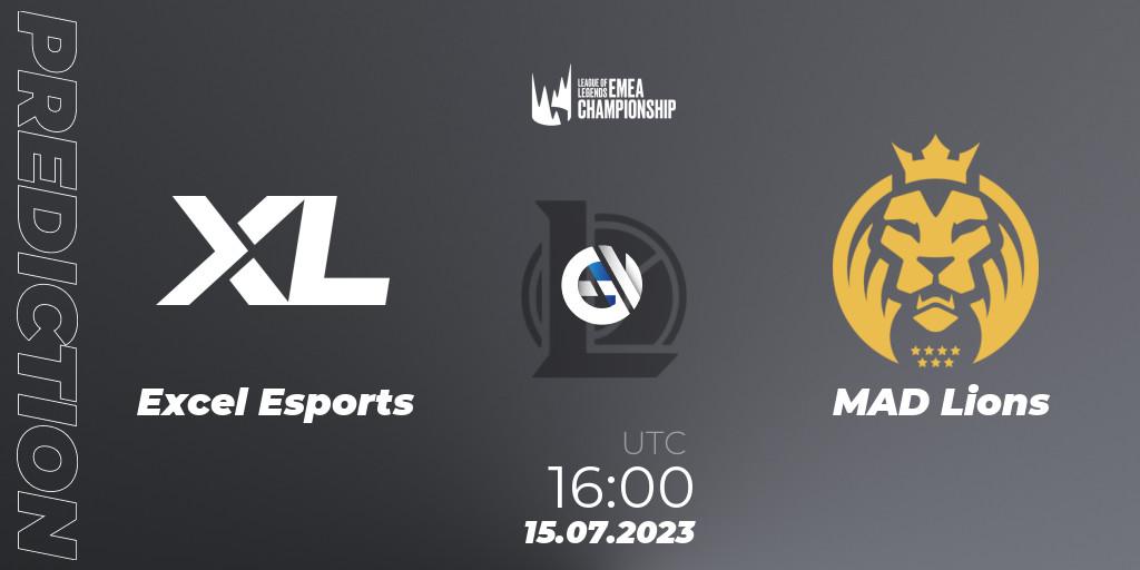 Excel Esports - MAD Lions: прогноз. 15.07.2023 at 16:00, LoL, LEC Summer 2023 - Group Stage