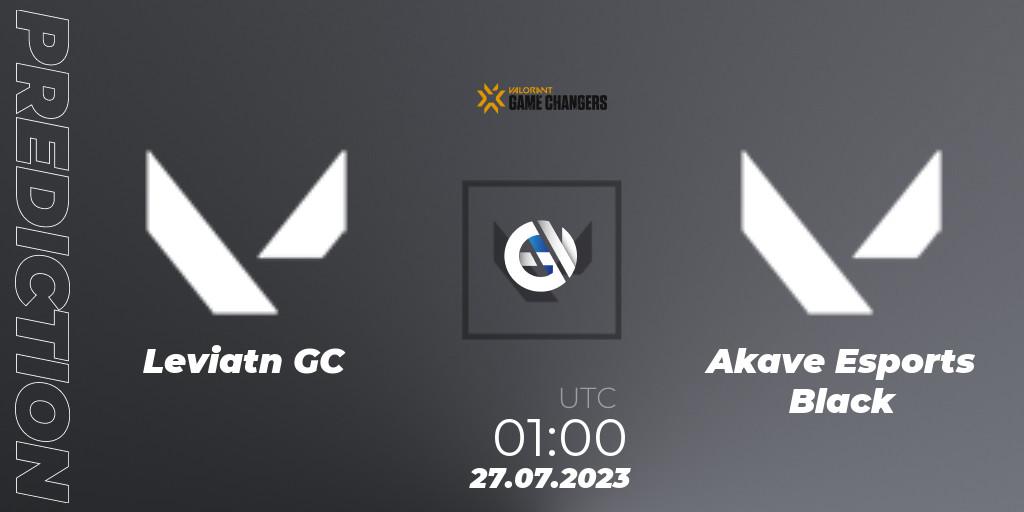 Leviatán GC - Akave Esports Black: прогноз. 27.07.2023 at 01:00, VALORANT, VCT 2023: Game Changers Latin America North