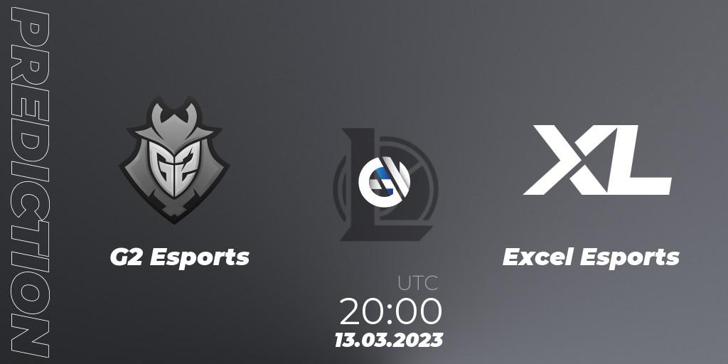 G2 Esports - Excel Esports: прогноз. 13.03.23, LoL, LEC Spring 2023 - Regular Season