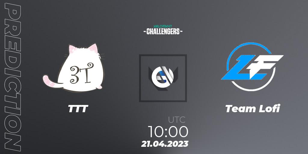 TTT - Team Lofi: прогноз. 21.04.2023 at 10:00, VALORANT, VALORANT Challengers 2023: Vietnam Split 2 - Group Stage