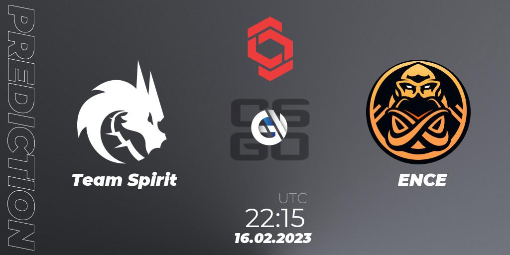 Team Spirit - ENCE: прогноз. 16.02.2023 at 22:15, Counter-Strike (CS2), CCT Central Europe Series Finals #1