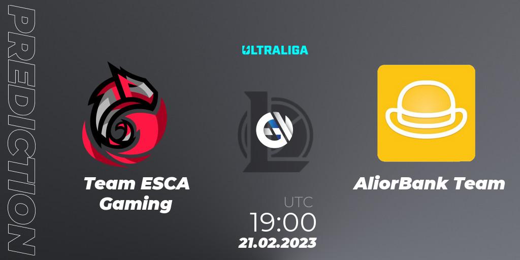 Team ESCA Gaming - AliorBank Team: прогноз. 17.02.2023 at 16:00, LoL, Ultraliga Season 9 - Group Stage