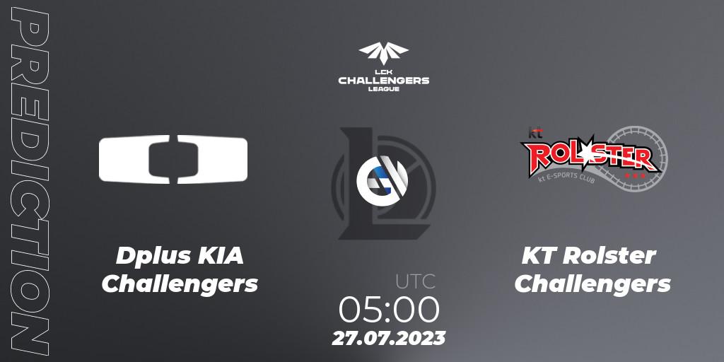 Dplus KIA Challengers - KT Rolster Challengers: прогноз. 27.07.23, LoL, LCK Challengers League 2023 Summer - Group Stage