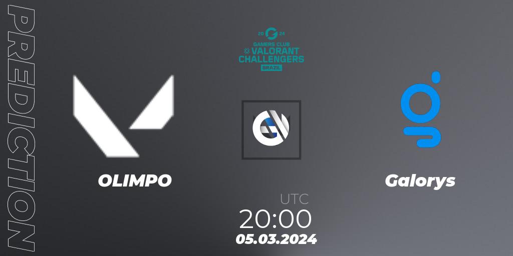 OLIMPO - Galorys: прогноз. 05.03.2024 at 23:00, VALORANT, VALORANT Challengers Brazil 2024: Split 1