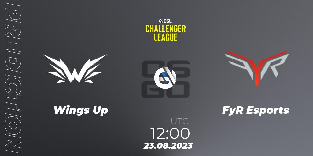 Wings Up - FyR Esports: прогноз. 23.08.23, CS2 (CS:GO), ESL Challenger League Season 46: Asia-Pacific