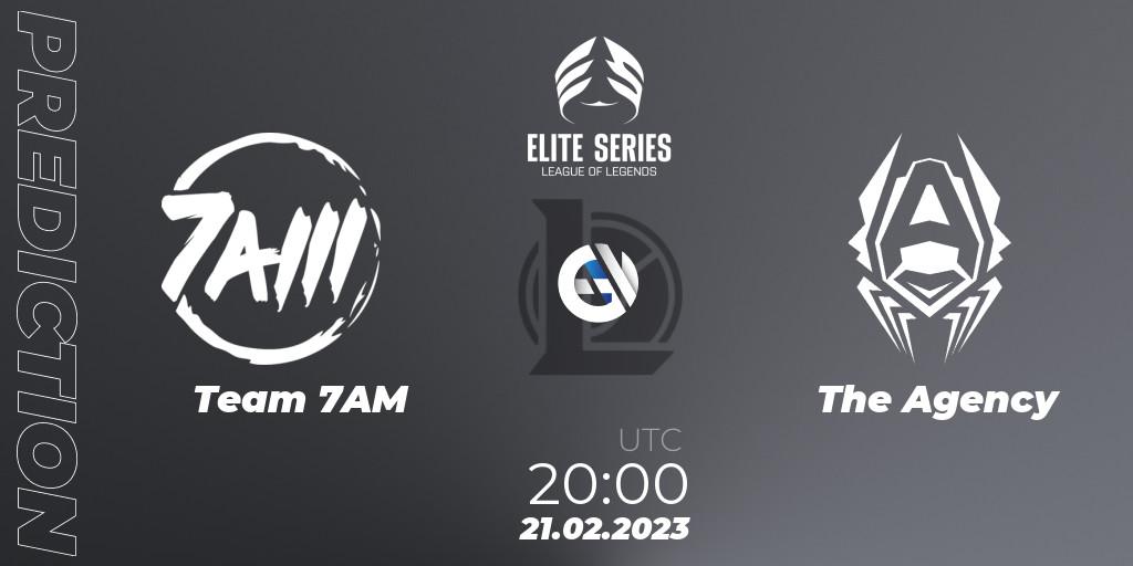 Team 7AM - The Agency: прогноз. 21.02.2023 at 20:00, LoL, Elite Series Spring 2023 - Group Stage