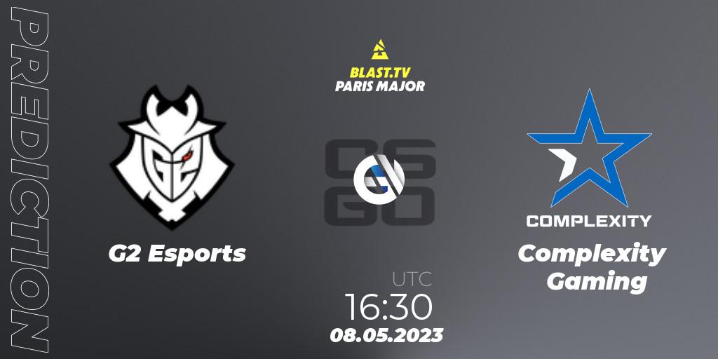 G2 Esports - Complexity Gaming: прогноз. 08.05.2023 at 16:00, Counter-Strike (CS2), BLAST Paris Major 2023 Challengers Stage