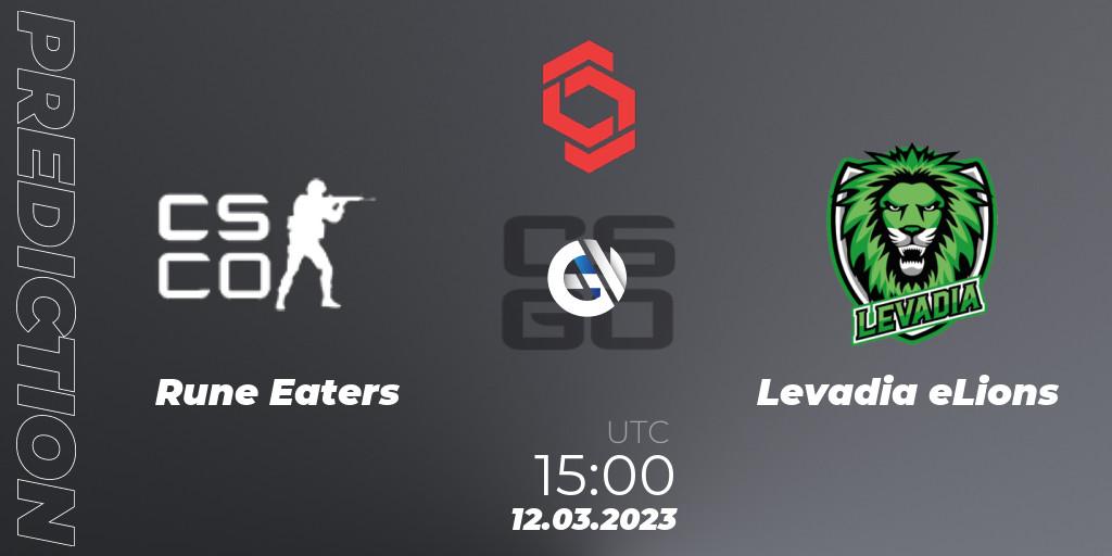 Rune Eaters - Levadia eLions: прогноз. 12.03.2023 at 15:50, Counter-Strike (CS2), CCT Central Europe Series 5 Closed Qualifier