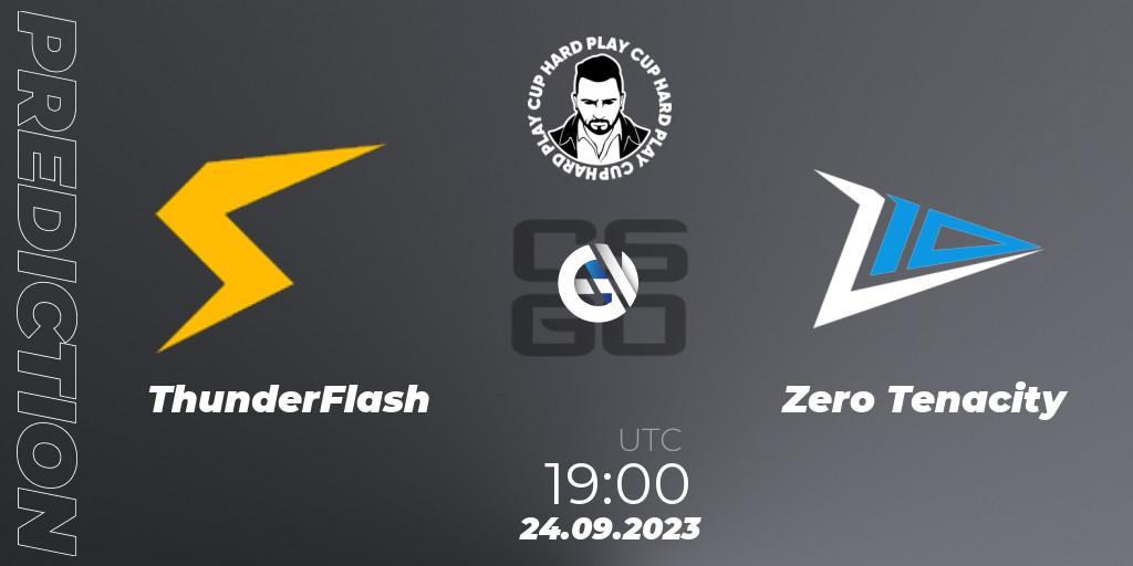ThunderFlash - Zero Tenacity: прогноз. 24.09.2023 at 19:30, Counter-Strike (CS2), Hard Play Cup #7