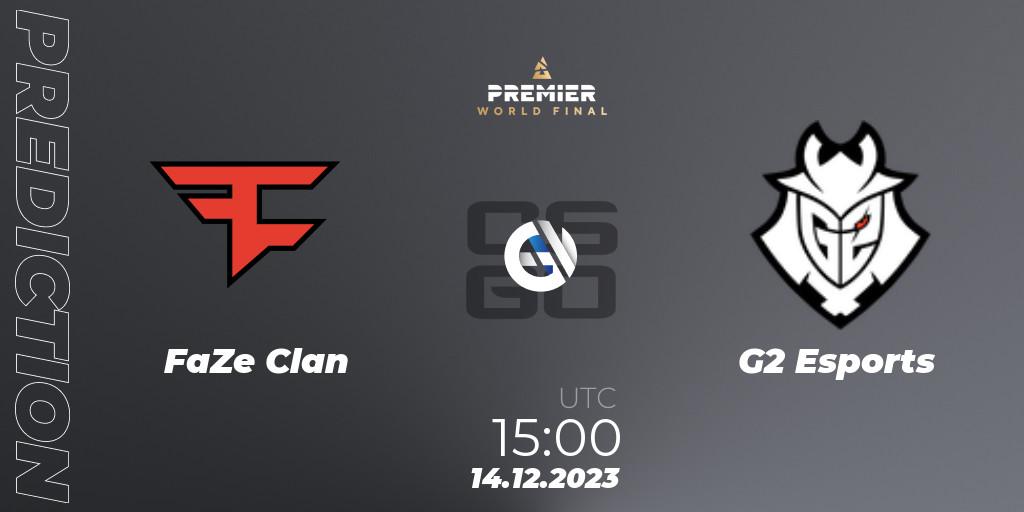 FaZe Clan - G2 Esports: прогноз. 14.12.23, CS2 (CS:GO), BLAST Premier World Final 2023