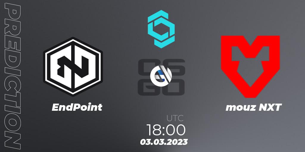 EndPoint - mouz NXT: прогноз. 03.03.2023 at 18:00, Counter-Strike (CS2), CCT North Europe Series #4