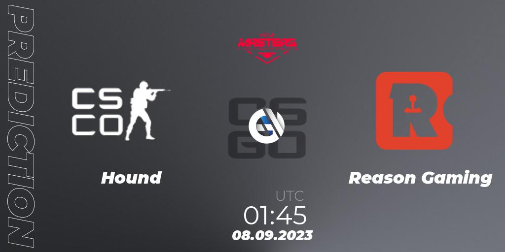 Hound - Reason Gaming: прогноз. 08.09.2023 at 01:45, Counter-Strike (CS2), Ace North American Masters Fall 2023 - BLAST Premier Qualifier