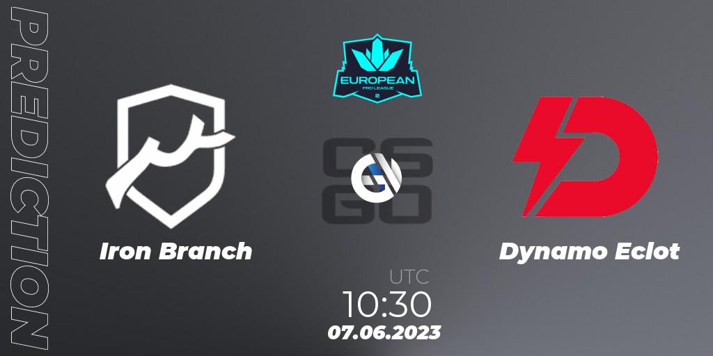 Iron Branch - Dynamo Eclot: прогноз. 07.06.23, CS2 (CS:GO), European Pro League Season 8
