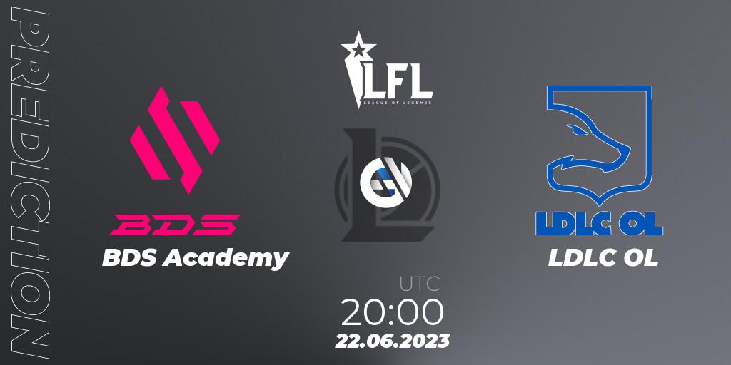 BDS Academy - LDLC OL: прогноз. 22.06.2023 at 20:00, LoL, LFL Summer 2023 - Group Stage
