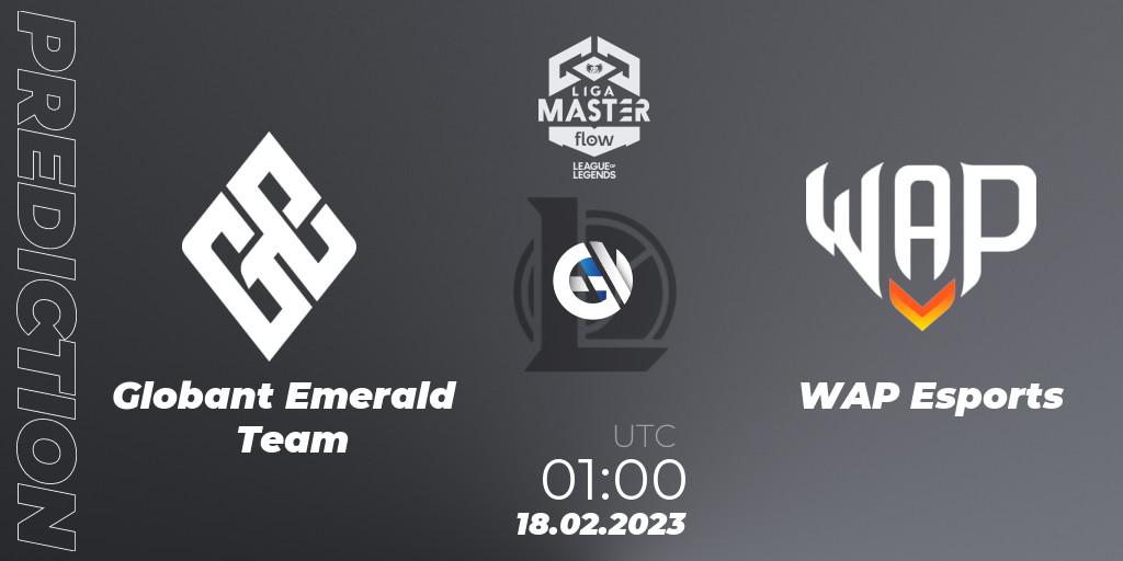 Globant Emerald Team - WAP Esports: прогноз. 18.02.2023 at 01:15, LoL, Liga Master Opening 2023 - Group Stage