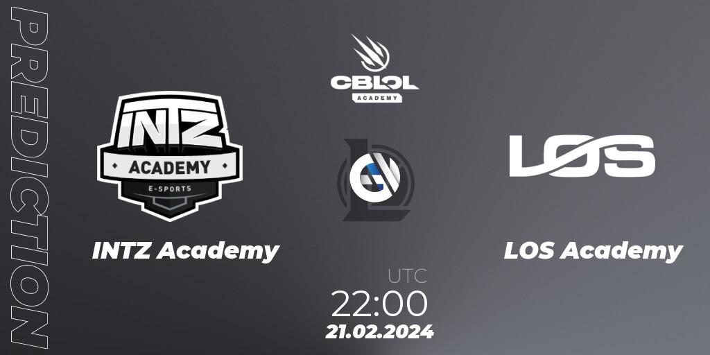 INTZ Academy - LOS Academy: прогноз. 21.02.24, LoL, CBLOL Academy Split 1 2024