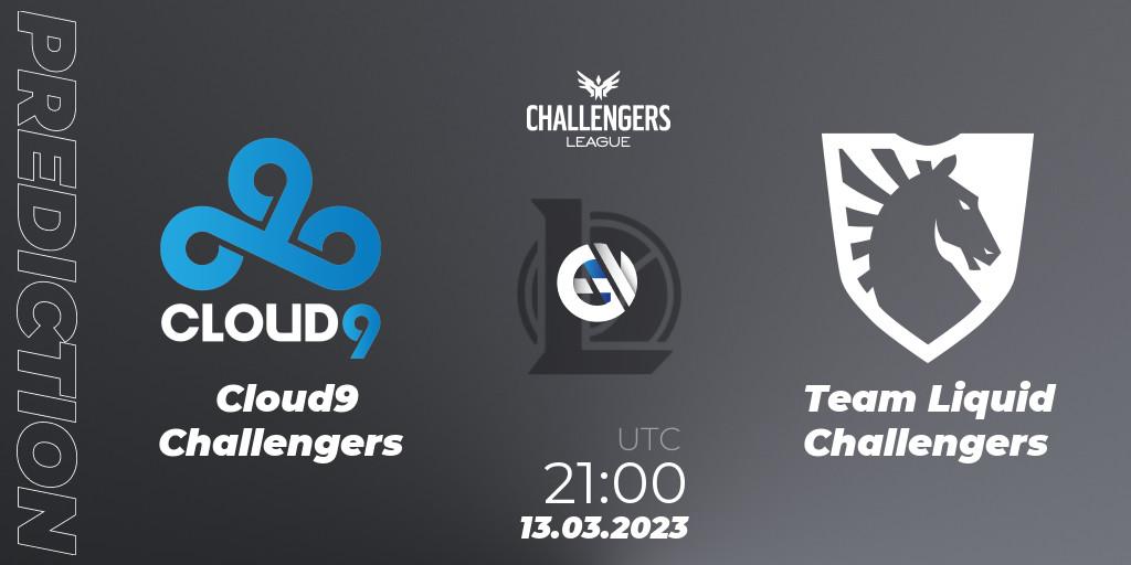 Cloud9 Challengers - Team Liquid Challengers: прогноз. 13.03.23, LoL, NACL 2023 Spring - Playoffs