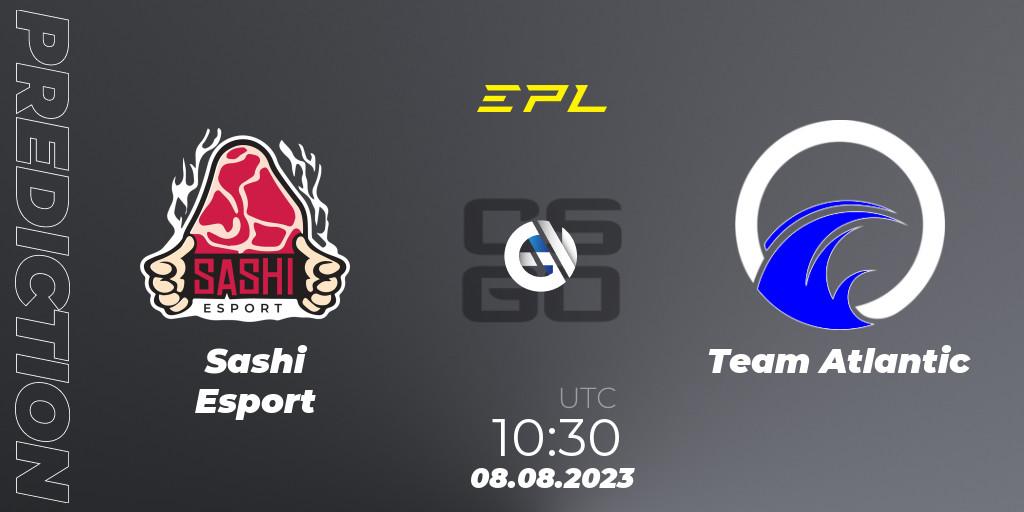  Sashi Esport - Team Atlantic: прогноз. 08.08.2023 at 14:00, Counter-Strike (CS2), European Pro League Season 10: Division 2