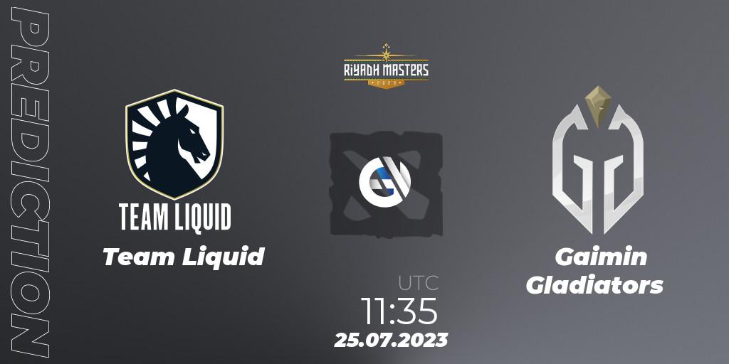 Team Liquid - Gaimin Gladiators: прогноз. 25.07.23, Dota 2, Riyadh Masters 2023