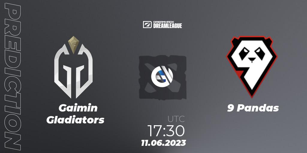 Gaimin Gladiators - 9 Pandas: прогноз. 11.06.23, Dota 2, DreamLeague Season 20 - Group Stage 1