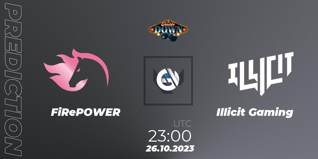 FiRePOWER - Illicit Gaming: прогноз. 26.10.2023 at 23:00, VALORANT, ACE Double Down