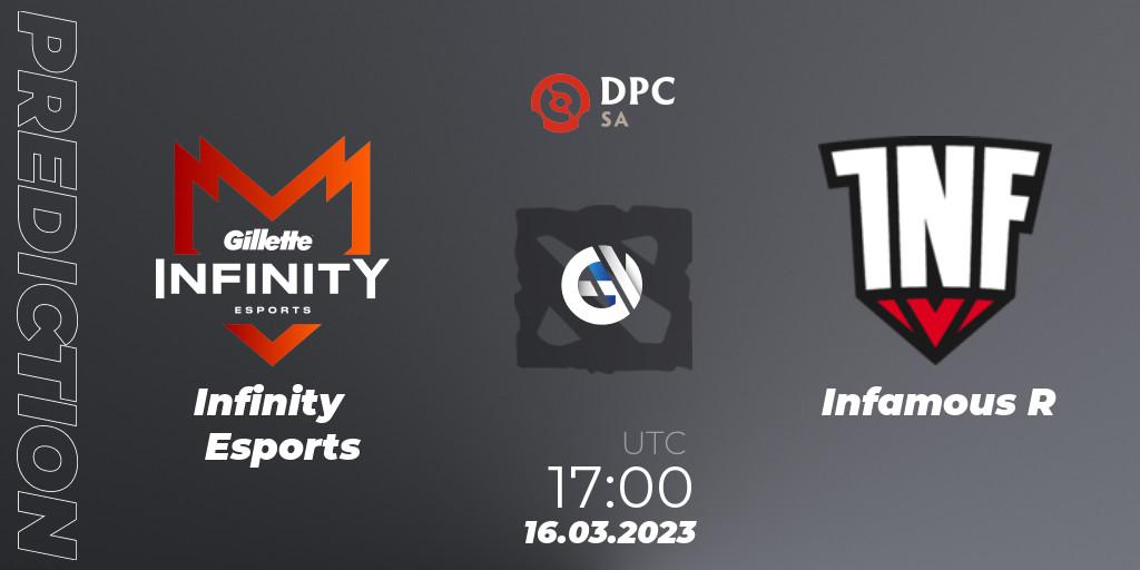Infinity Esports - Infamous R: прогноз. 16.03.2023 at 17:05, Dota 2, DPC 2023 Tour 2: SA Division I (Upper)