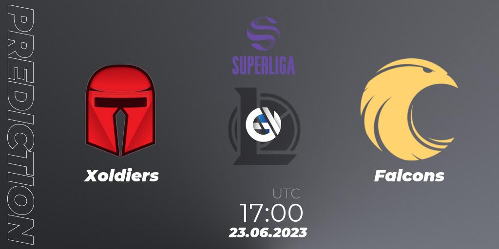 Xoldiers - Falcons: прогноз. 23.06.2023 at 17:00, LoL, LVP Superliga 2nd Division 2023 Summer