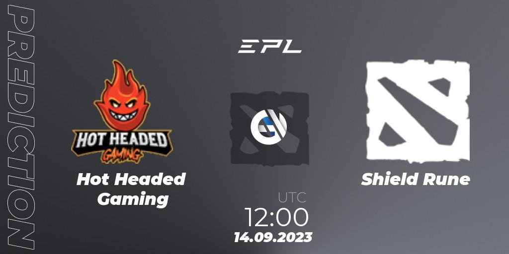Hot Headed Gaming - Shield Rune: прогноз. 14.09.2023 at 12:15, Dota 2, European Pro League Season 12