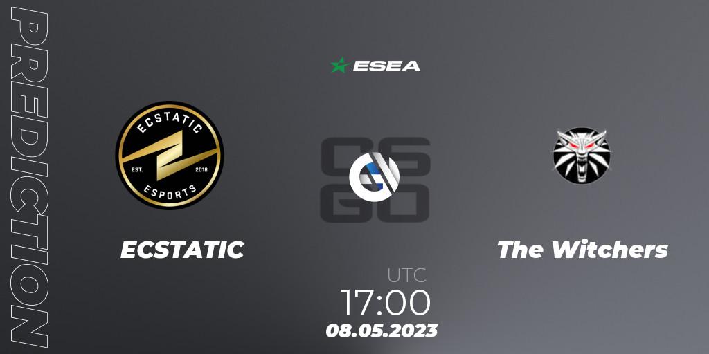 ECSTATIC - The Witchers: прогноз. 08.05.2023 at 17:00, Counter-Strike (CS2), ESEA Season 45: Advanced Division - Europe