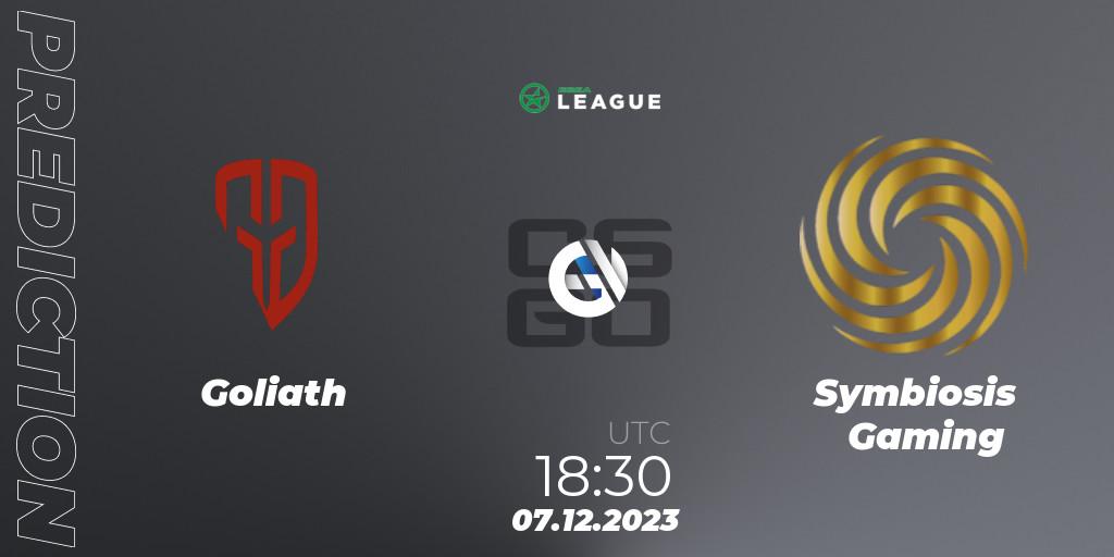 Goliath - Symbiosis Gaming: прогноз. 07.12.23, CS2 (CS:GO), ESEA Season 47: Open Division - South Africa