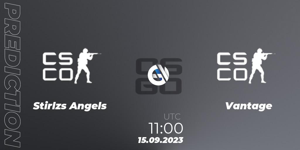 Stirlzs Angels - Vantage Esports: прогноз. 15.09.2023 at 10:55, Counter-Strike (CS2), CCT Oceania Series #1