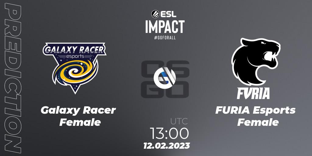 Galaxy Racer Female - FURIA Esports Female: прогноз. 12.02.2023 at 12:00, Counter-Strike (CS2), ESL Impact Katowice 2023