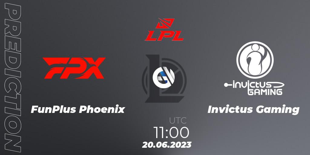 FunPlus Phoenix - Invictus Gaming: прогноз. 20.06.23, LoL, LPL Summer 2023 Regular Season