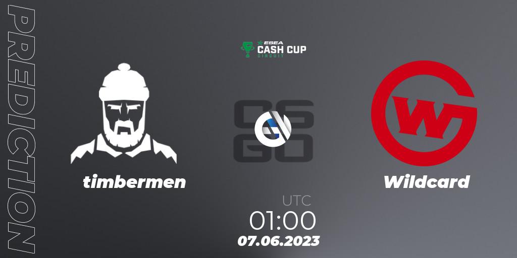 timbermen - Wildcard: прогноз. 07.06.2023 at 01:00, Counter-Strike (CS2), ESEA Cash Cup Circuit Season 1 Finals